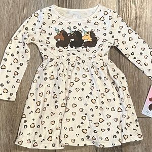 Toddler girls long-sleeved knit dress, sz 18mos. NWT.